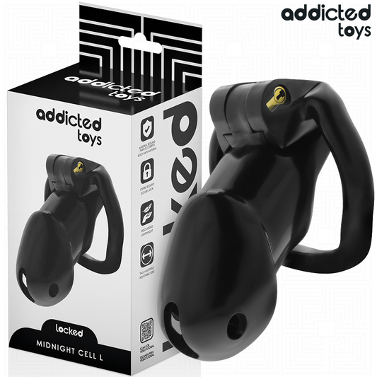 ADDICTED TOYS LOCKED Mindnight Cell Cage À Pénis Taille L - Aura Intime