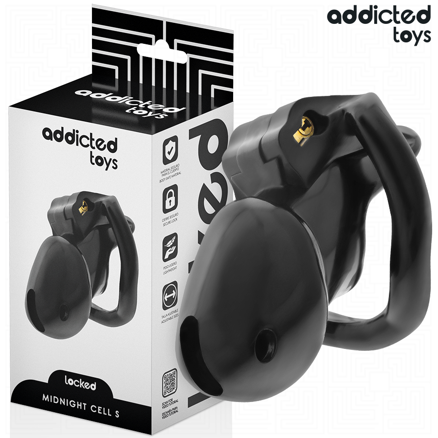 ADDICTED TOYS LOCKED Mindnight Cell Cage À Pénis Taille S - Aura Intime