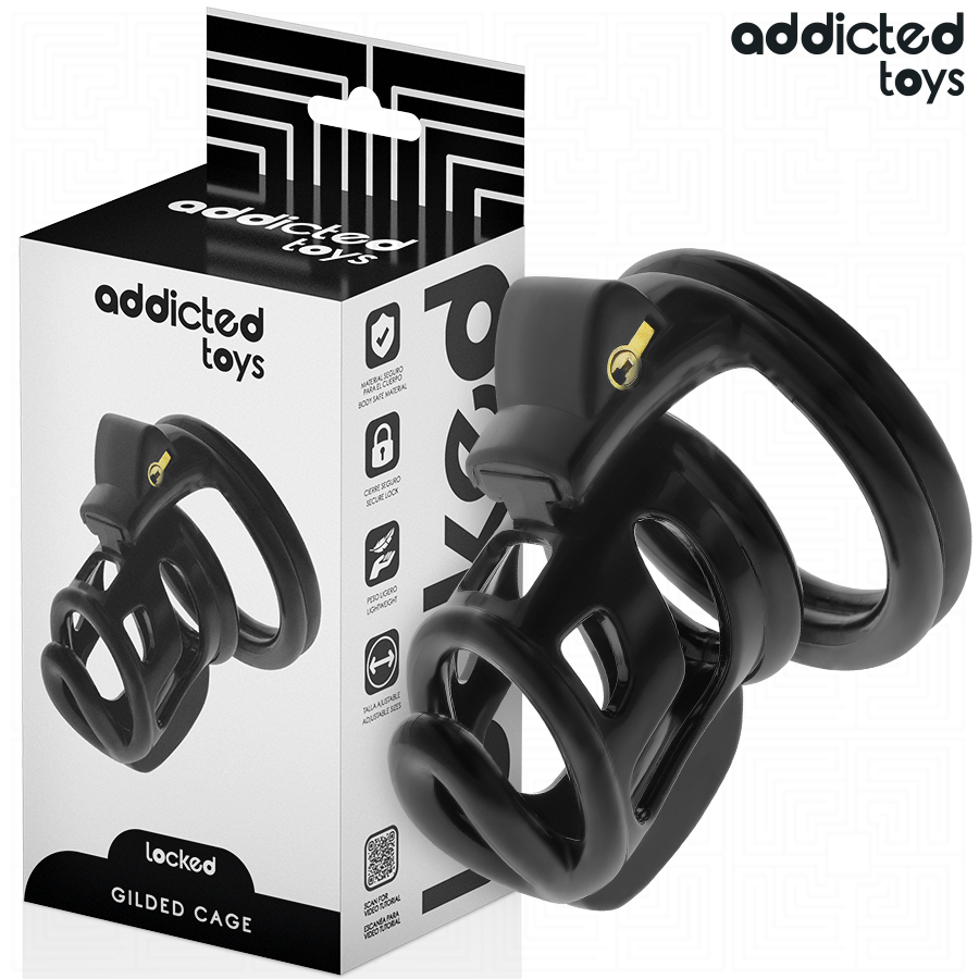 ADDICTED TOYS LOCKED Cage À Pénis Gilden Cage 8,5 Cm - Aura Intime