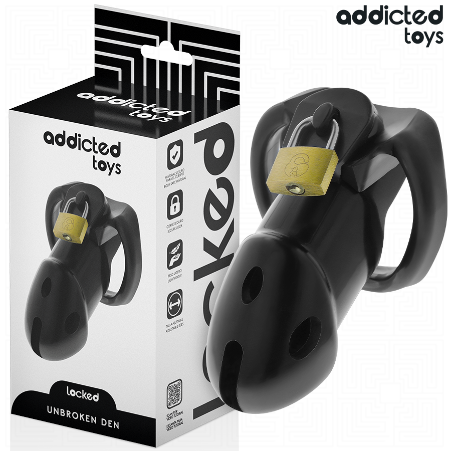 ADDICTED TOYS LOCKED Cage À Pénis Unbroken Den 9,8 Cm - Aura Intime