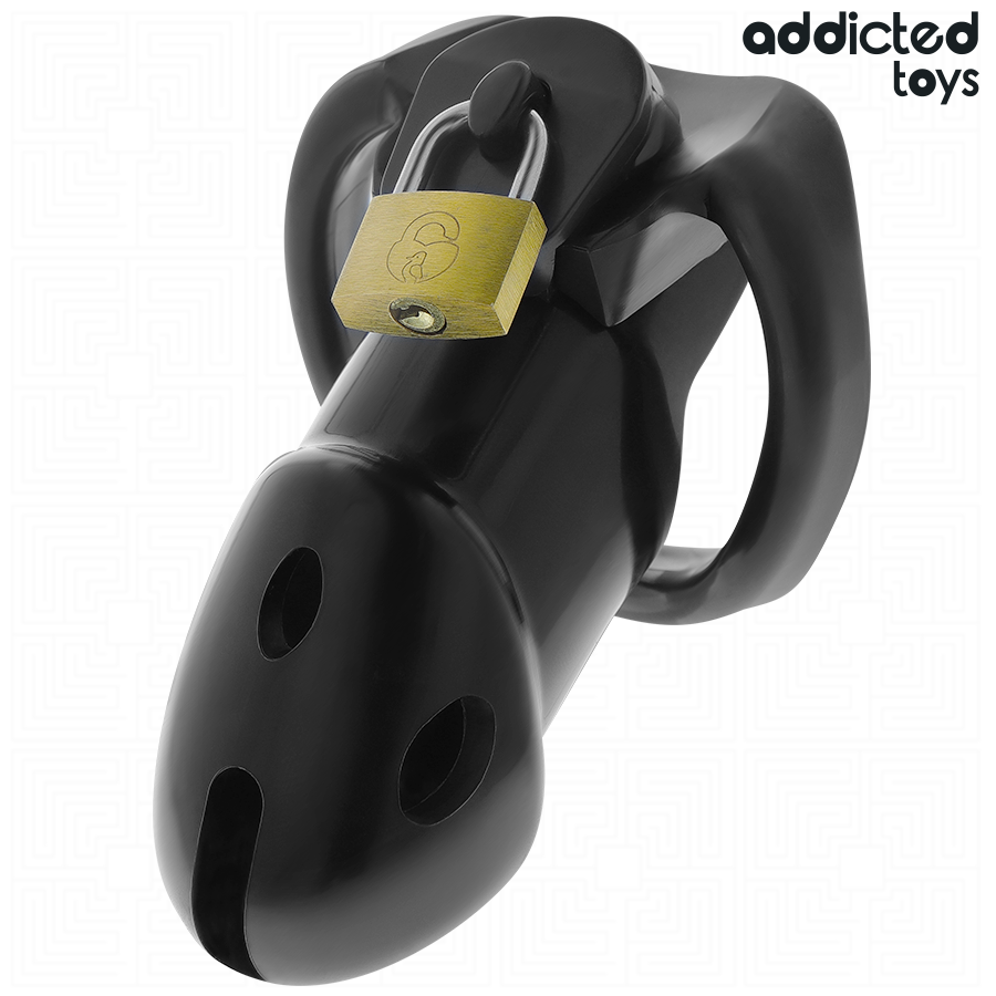 ADDICTED TOYS LOCKED Cage À Pénis Unbroken Den 9,8 Cm — vue détaillée