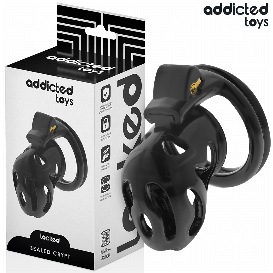 ADDICTED TOYS LOCKED À Pénis Cryptée Verrouillée Scellée 8 Cm - Aura Intime