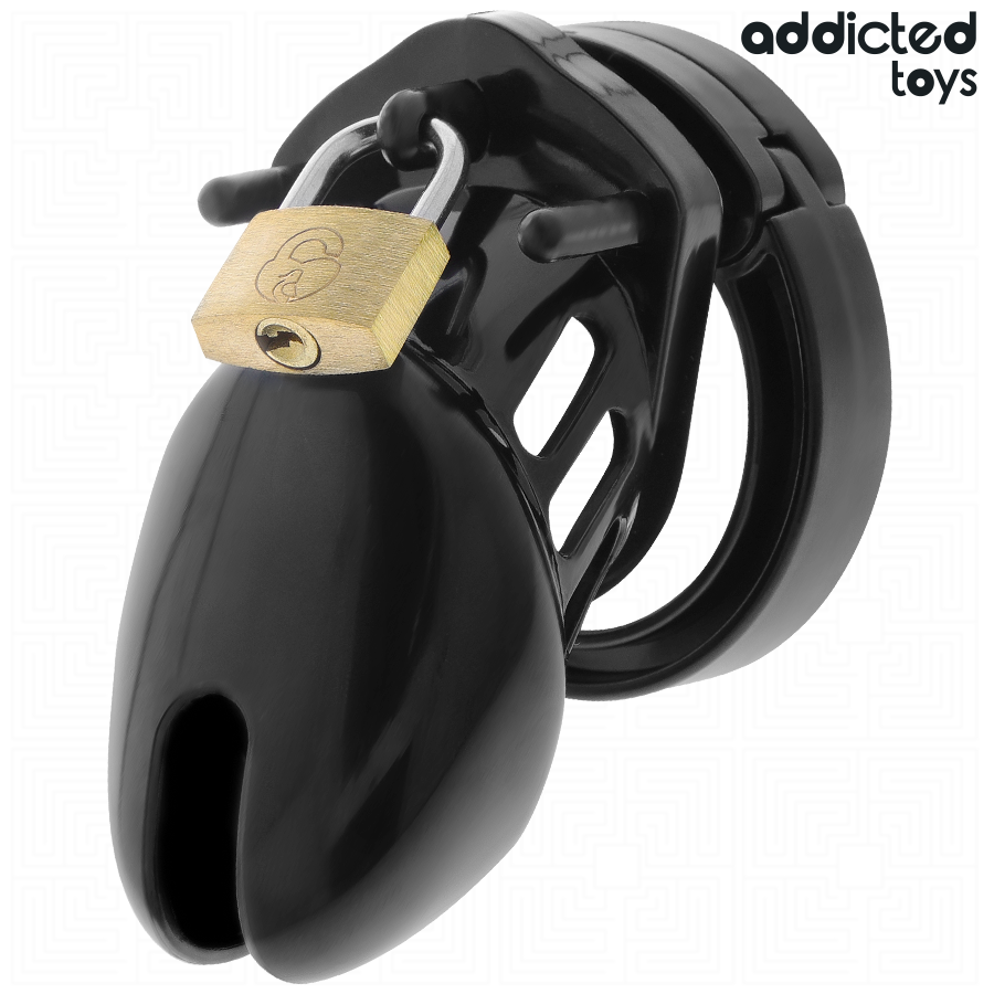 ADDICTED TOYS LOCKED Cage À Pénis Obsidian Hold Taille S — vue détaillée