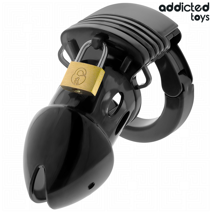 ADDICTED TOYS LOCKED Cage À Pénis Chasteté Profondeur 7,5 Cm — vue détaillée
