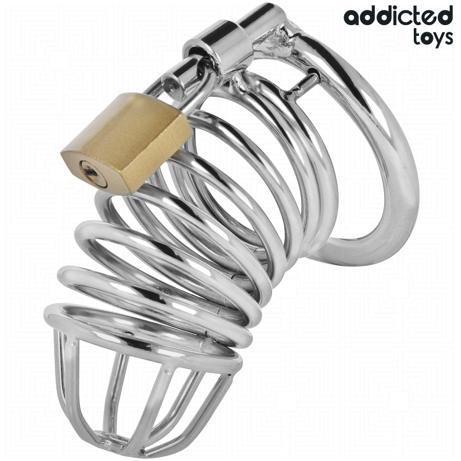 ADDICTED TOYS LOCKED Cage À Pénis Métal Iron Cell Taille M — vue détaillée