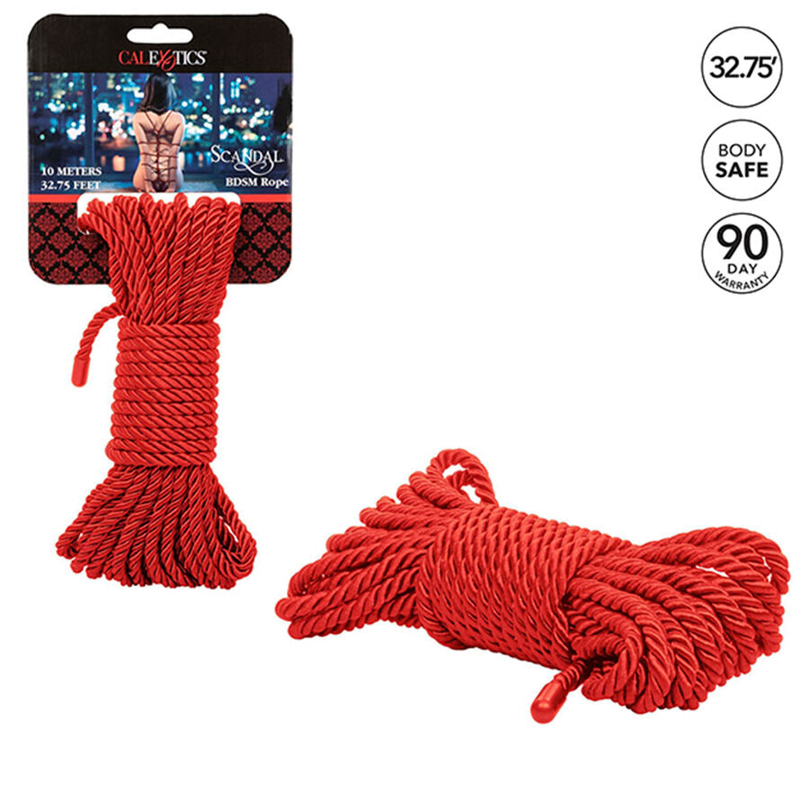 CALEXOTICS Scandal Corde Bdsm Rouge 10 M — vue alternative