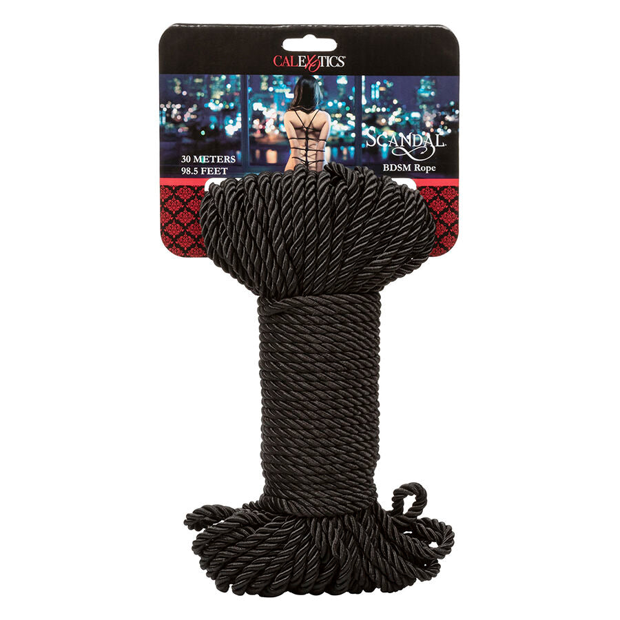 CALEXOTICS Scandal Corde Bdsm Noire 30 M — vue détaillée