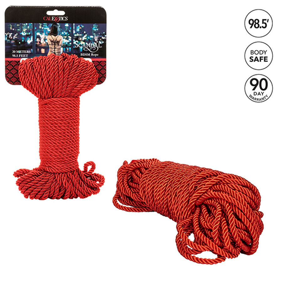 CALEXOTICS Scandal Corde Bdsm Rouge 30 M — vue alternative