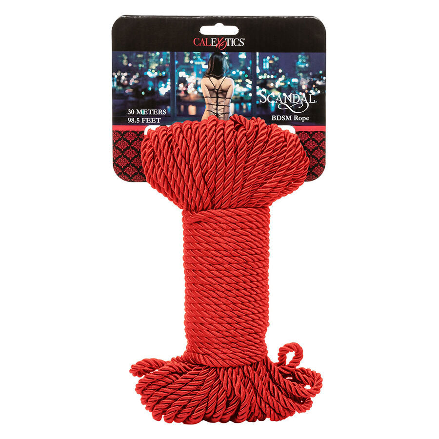 CALEXOTICS Scandal Corde Bdsm Rouge 30 M — vue détaillée