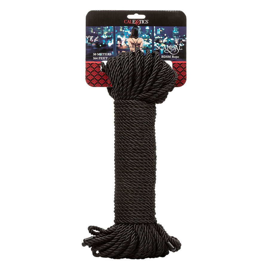 CALEXOTICS Scandal Corde Bdsm Noire 50 M — vue détaillée