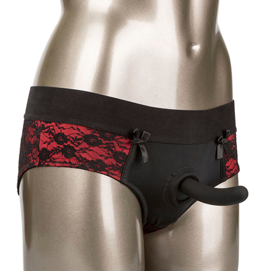 CALEXOTICS Scandal Ensemble Culotte Sans Entrejambe Gode Taille S/M - Aura Intime