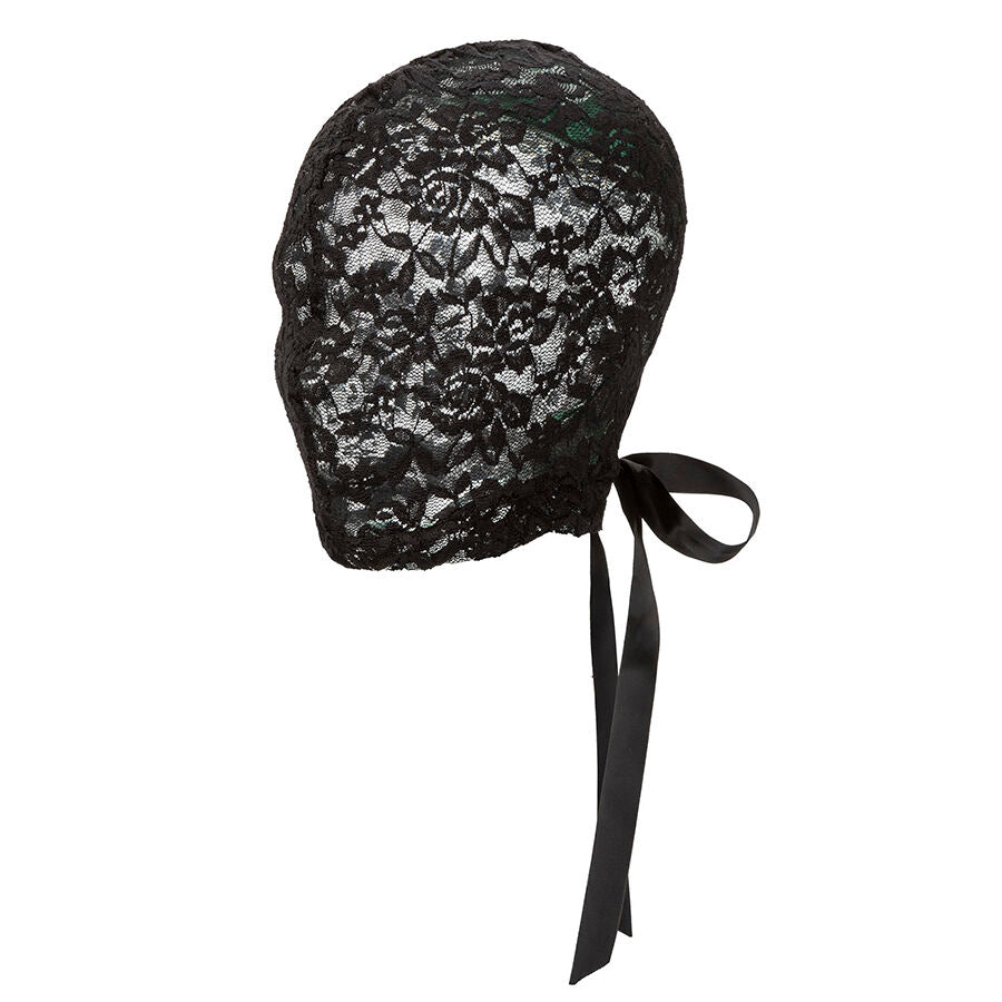 CALEXOTICS Scandal Cagoule Dentelle Noire Nœud - Aura Intime