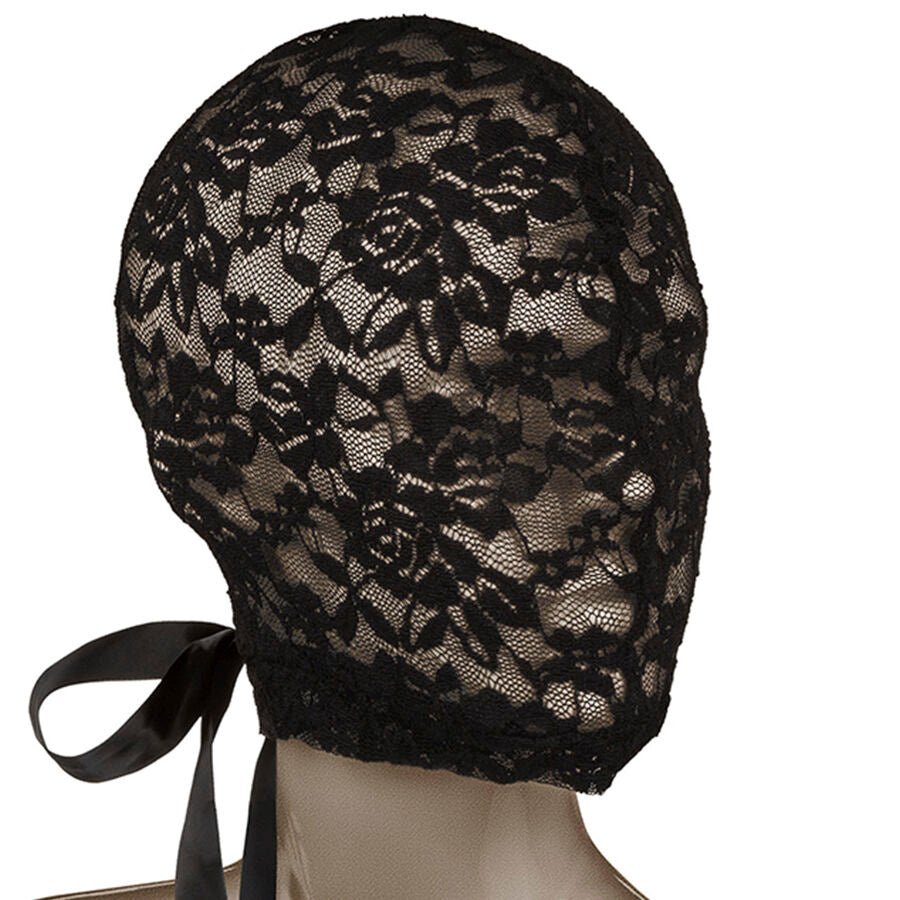 CALEXOTICS Scandal Cagoule Dentelle Noire Nœud — vue détaillée