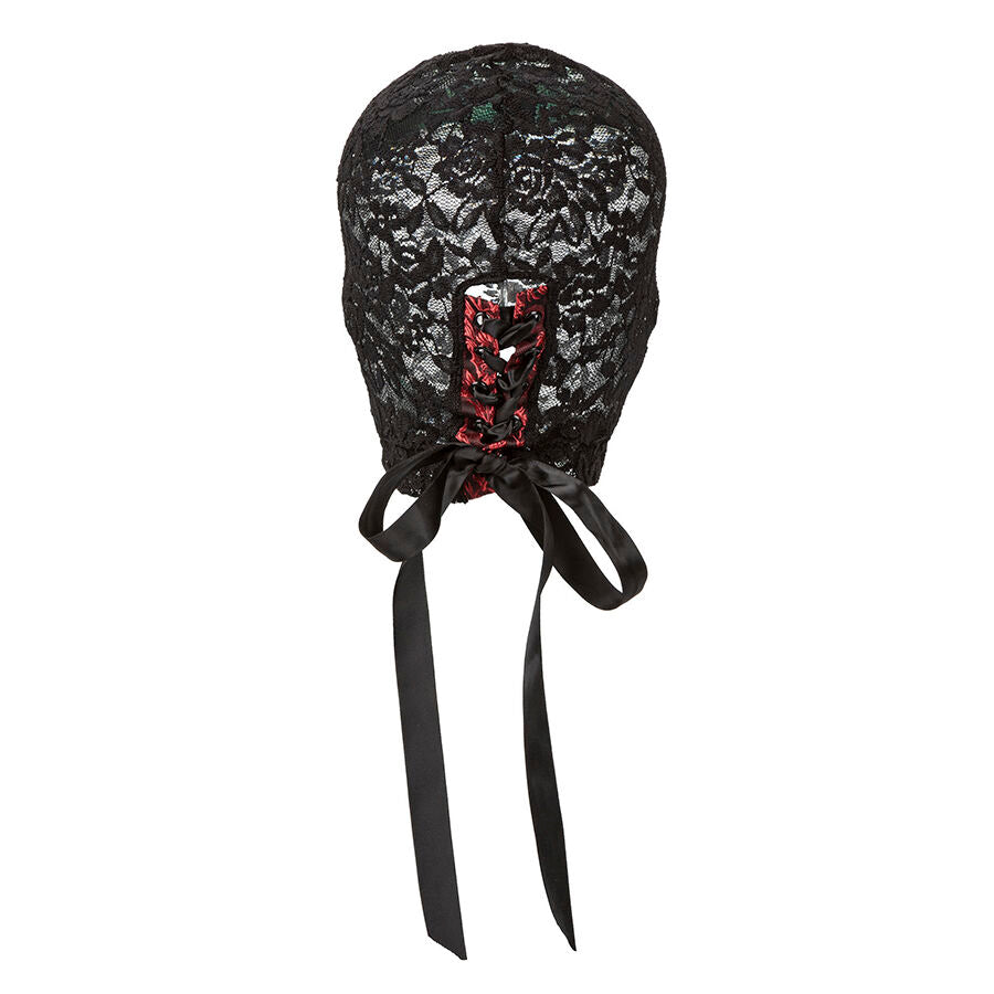 CALEXOTICS Scandal Cagoule Dentelle Noire Nœud — vue alternative