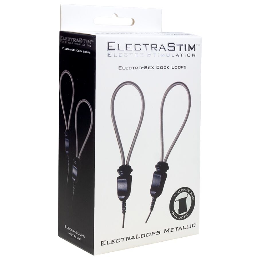 ELECTRASTIM Electraloops E-Stim Anneaux Pénis Métalliques Réglables — vue détaillée