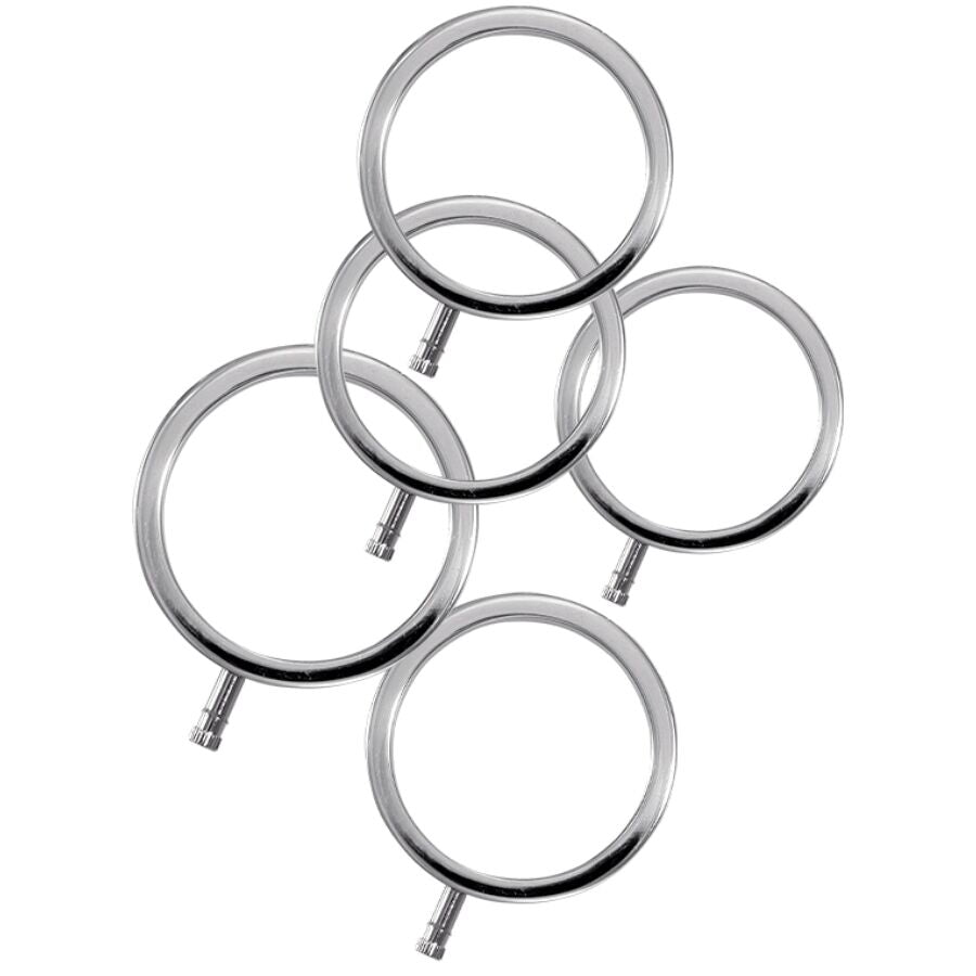 ELECTRASTIM Electrarings Anneaux Pénis Métal Pack 5 - Aura Intime