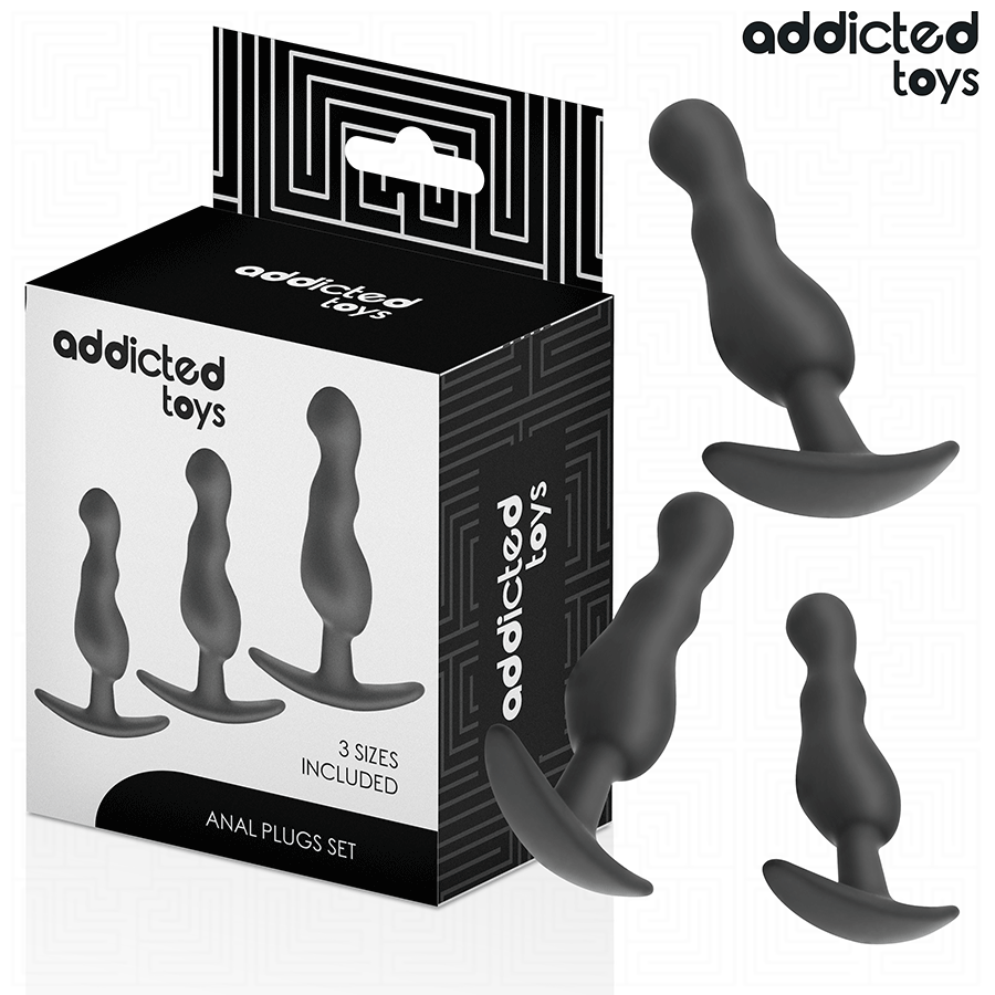 ADDICTED TOYS Lot 3 Plug Anal Modèle 1 - Aura Intime