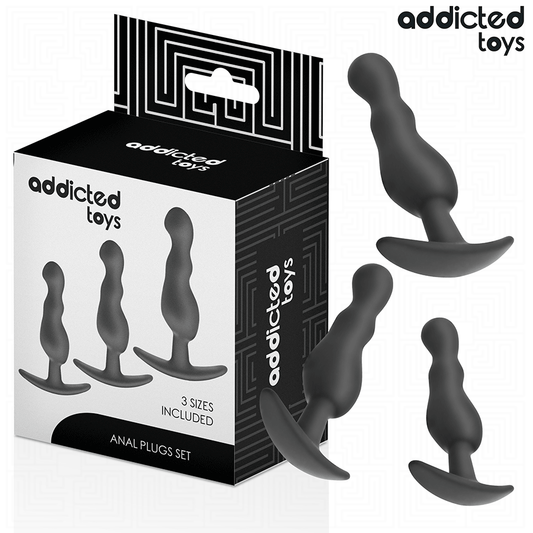 ADDICTED TOYS Lot 3 Plug Anal Modèle 1 - Aura Intime