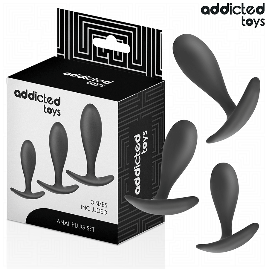 ADDICTED TOYS Lot 3 Plug Anal Modèle 2 - Aura Intime