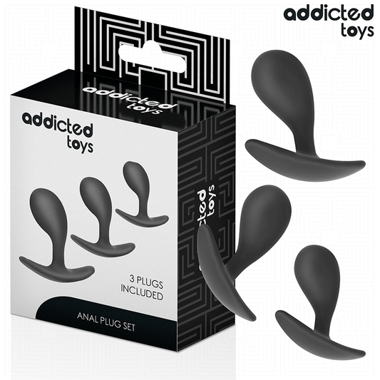 ADDICTED TOYS Lot 3 Plug Anal Modèle 3 - Aura Intime