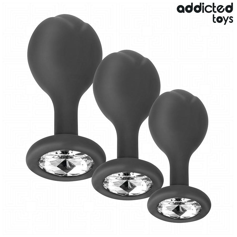 ADDICTED TOYS Lot 3 Plug Anal Bijou — vue détaillée