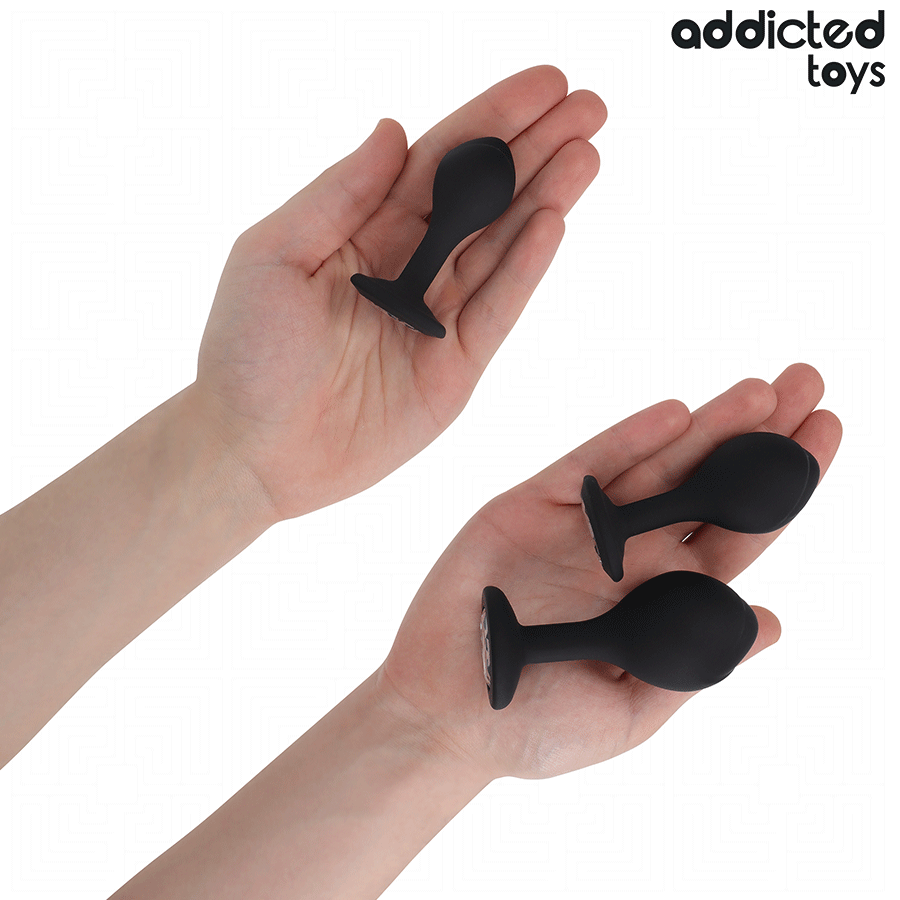 ADDICTED TOYS Lot 3 Plug Anal Bijou — accessoires inclus