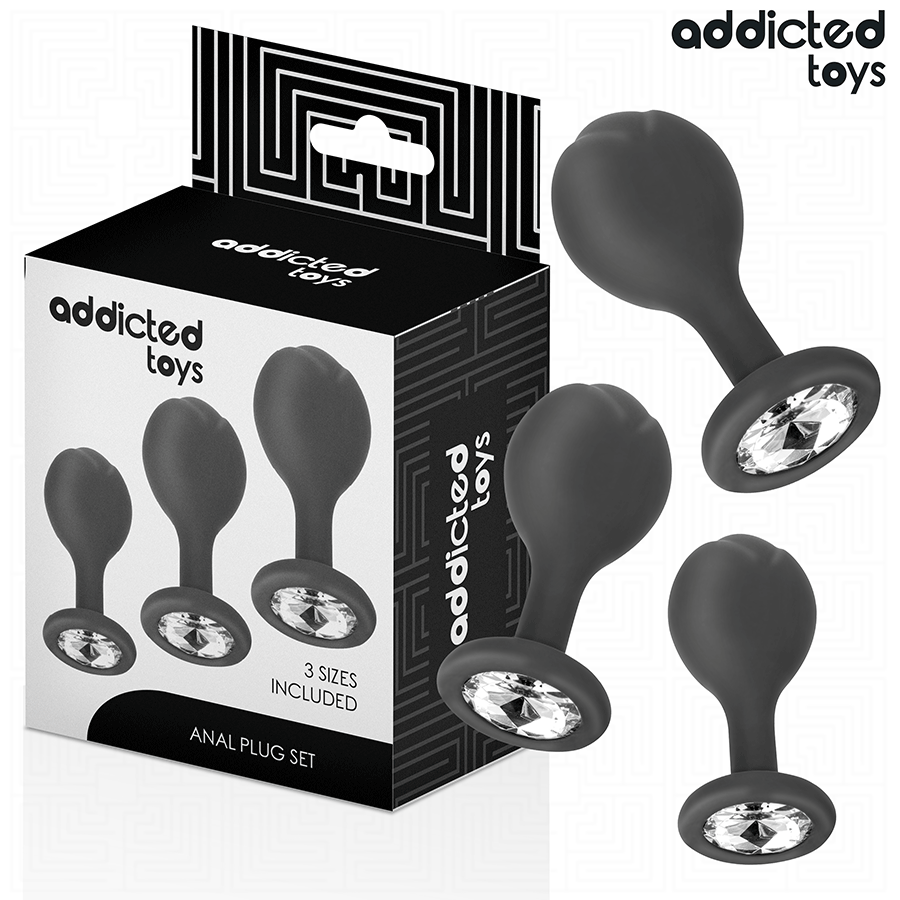 ADDICTED TOYS Lot 3 Plug Anal Bijou - Aura Intime