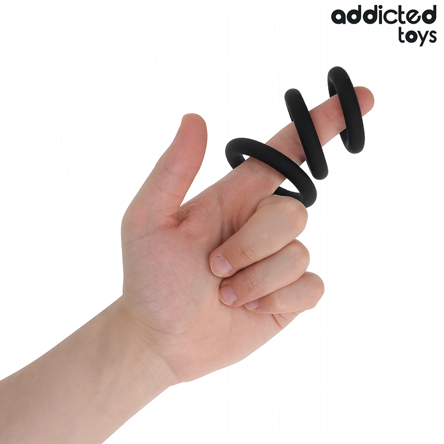 ADDICTED TOYS Lot Anneaux Silicone Modèle 1 — vue détaillée