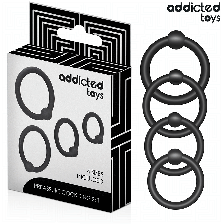 ADDICTED TOYS Lot D'Anneaux Silicone À Pression - Aura Intime