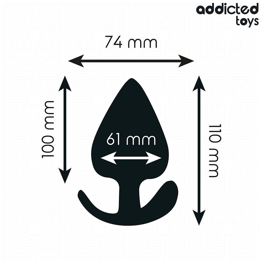 ADDICTED TOYS Plug Anal Taille Xxl 11 Cm — vue arrière