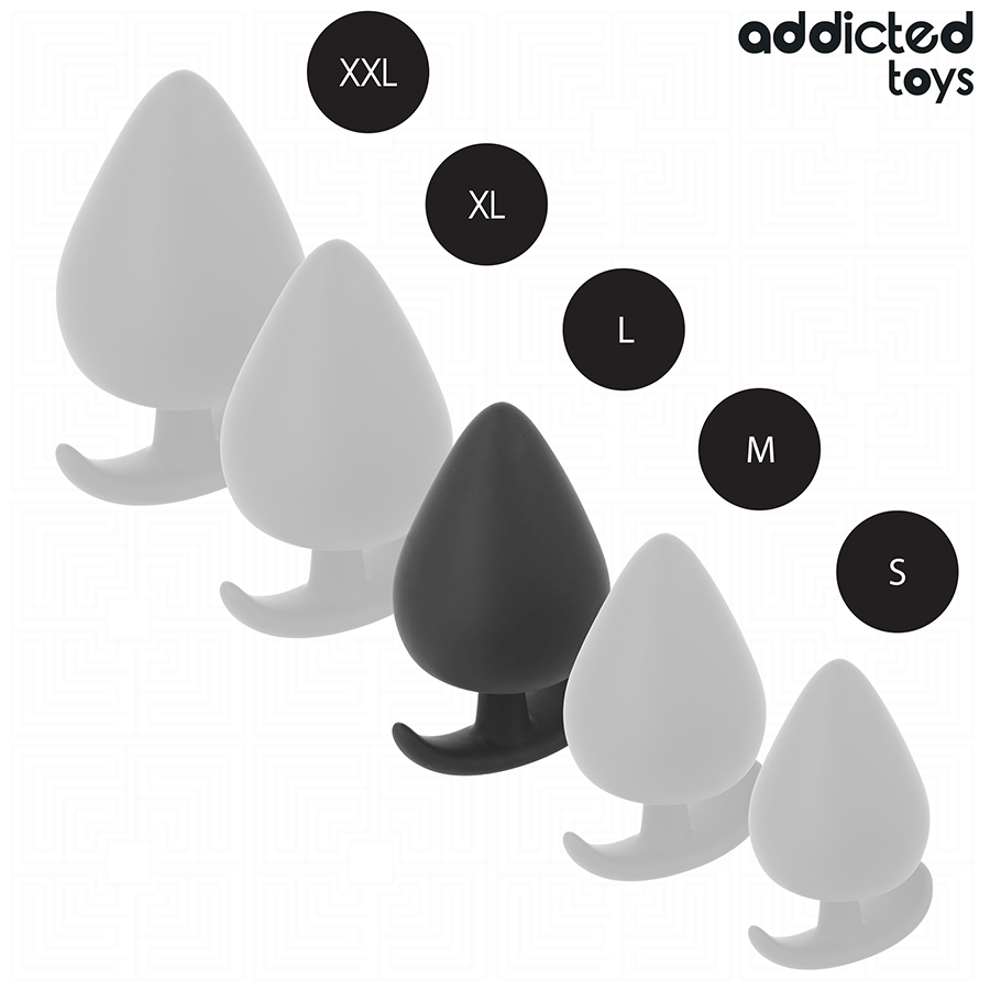 ADDICTED TOYS Plug Anal Taille L 8 Cm — accessoires inclus