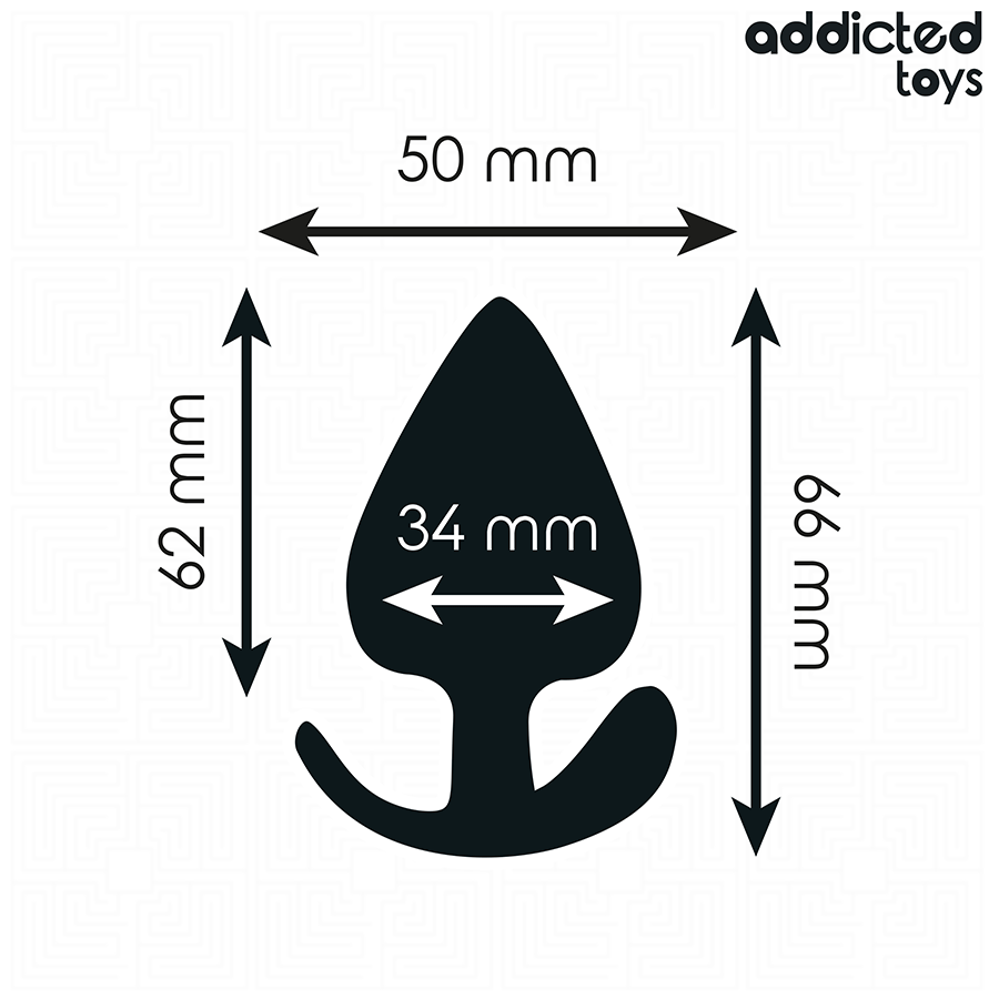 ADDICTED TOYS Plug Anal Taille M 6,6 Cm — vue arrière