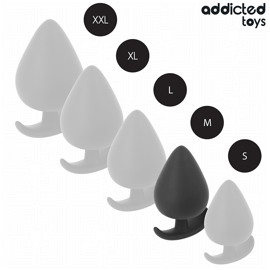 ADDICTED TOYS Plug Anal Taille M 6,6 Cm — accessoires inclus