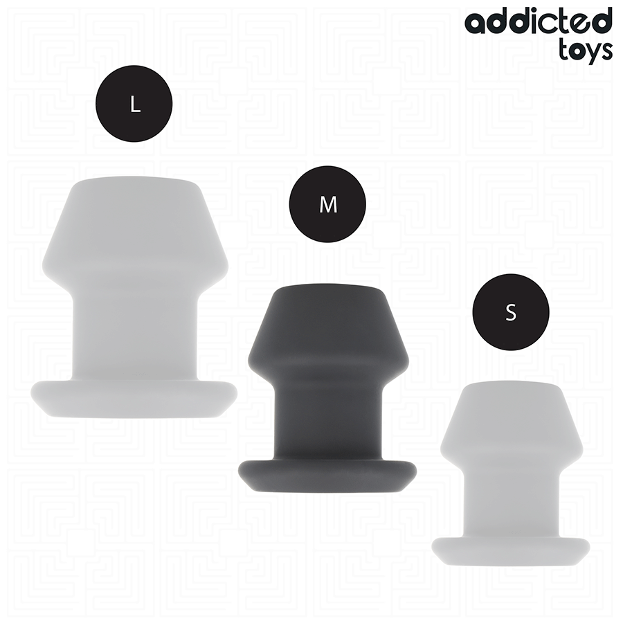 ADDICTED TOYS Plug Anal Creux Extrême Taille M 8,7 Cm — accessoires inclus