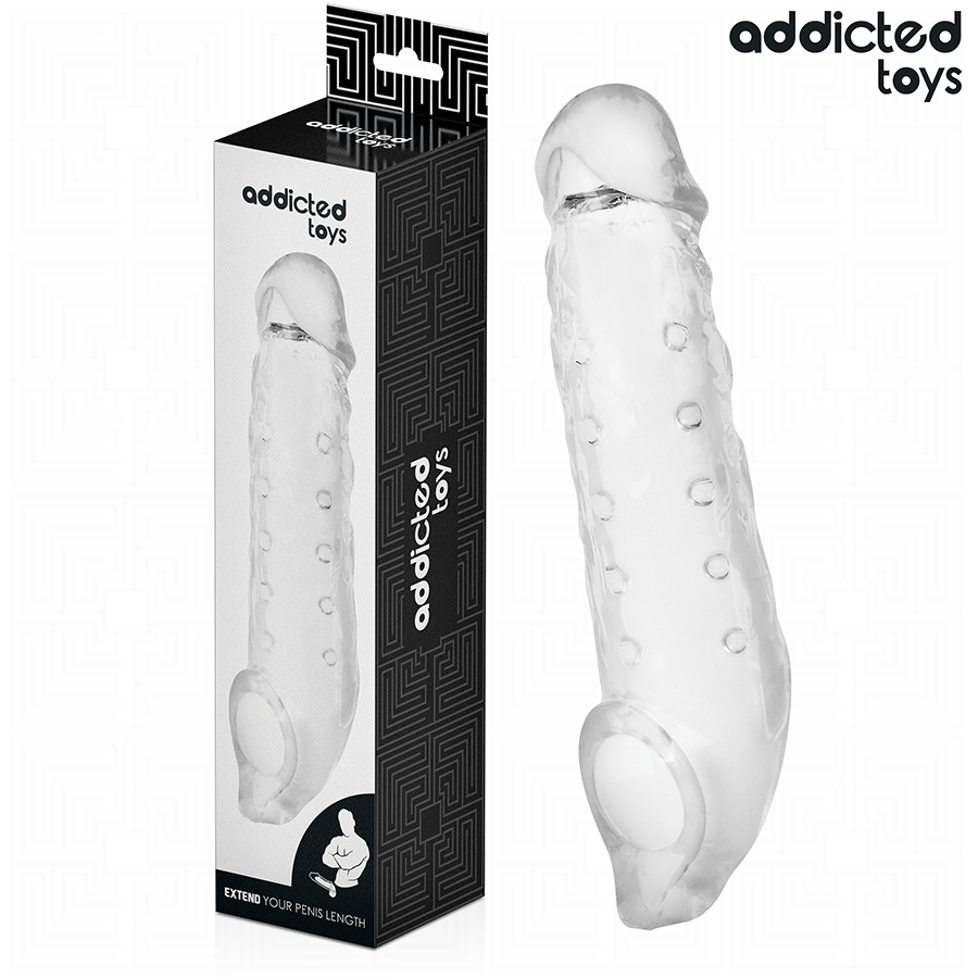 ADDICTED TOYS Extension Pénis Transparente Taille S 23 Cm - Aura Intime