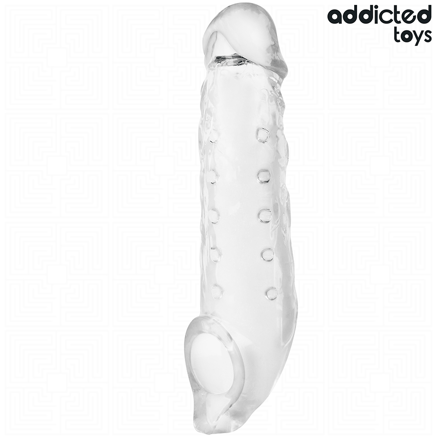 ADDICTED TOYS Gaine Pénis Transparente Taille M 27 Cm — vue détaillée