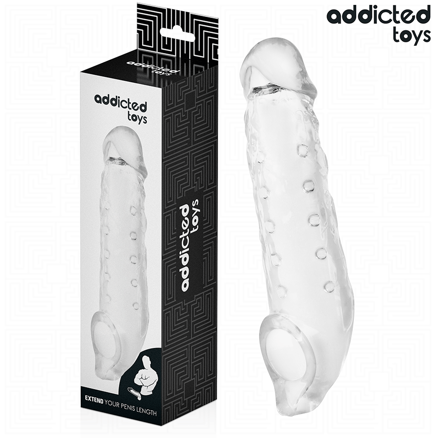 ADDICTED TOYS Gaine Pénis Transparente Taille M 27 Cm - Aura Intime