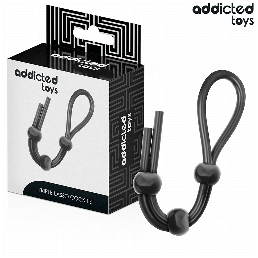ADDICTED TOYS Corde Silicone Pénis À Triple Boucle - Aura Intime