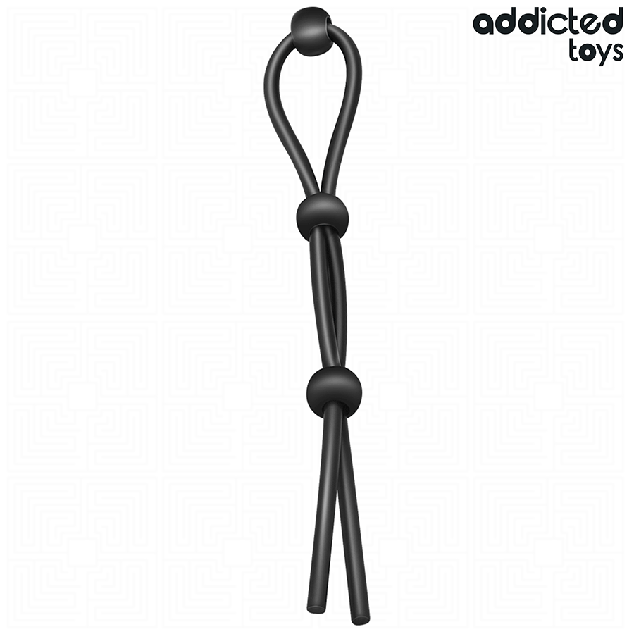 ADDICTED TOYS Corde Silicone Pénis À Triple Boucle — vue détaillée