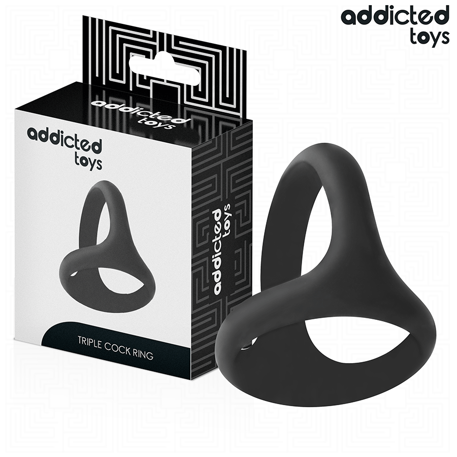 ADDICTED TOYS Anneau Pénis Triple Épais - Aura Intime