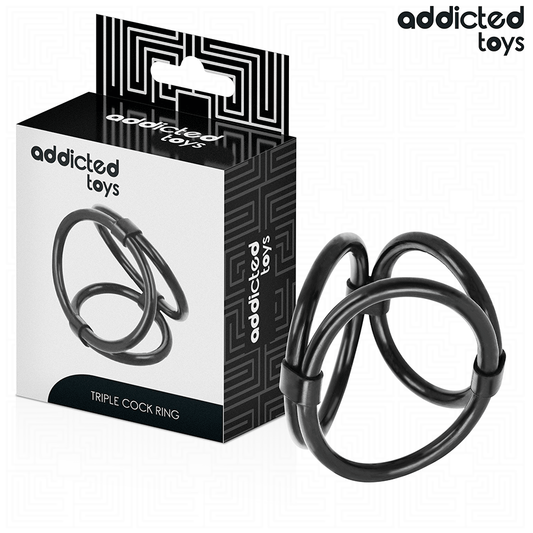 ADDICTED TOYS Anneau Pénis Triple - Aura Intime