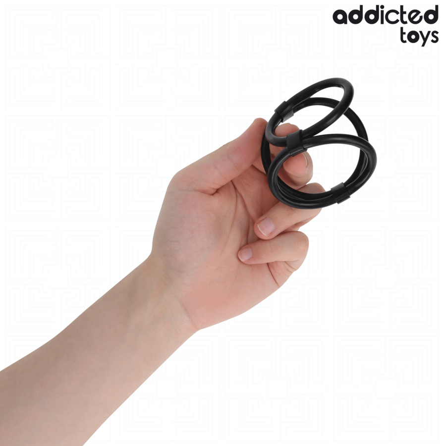 ADDICTED TOYS Anneau Pénis Triple — vue détaillée