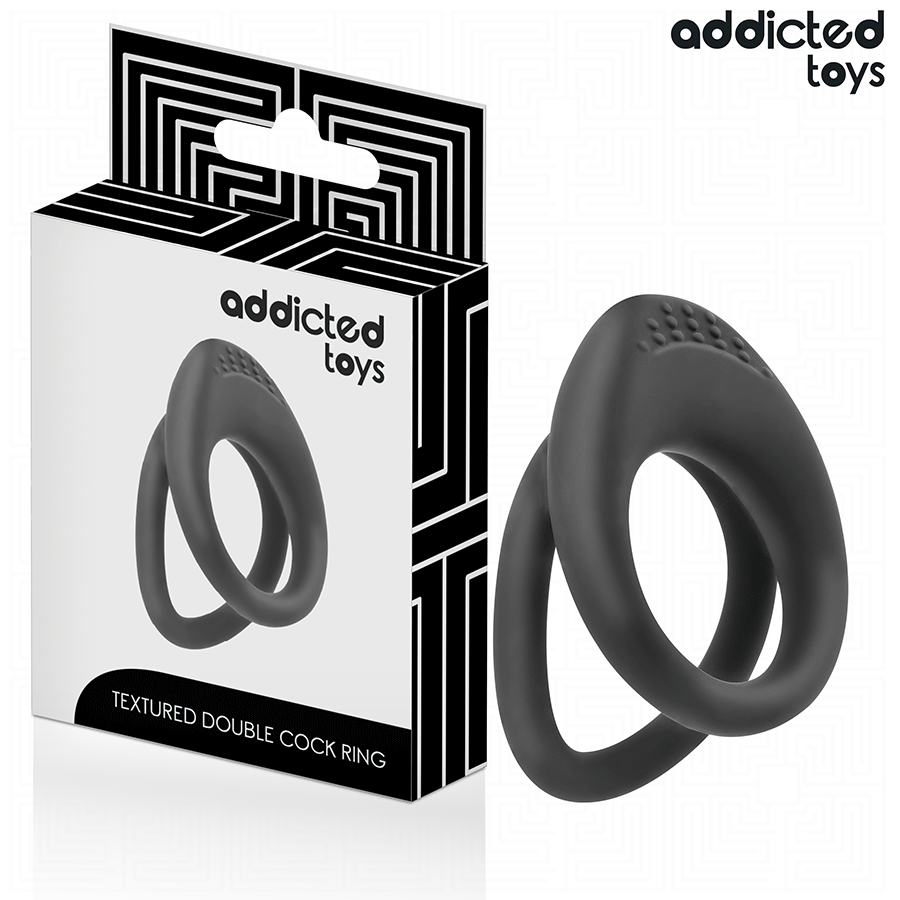 ADDICTED TOYS Anneau Pénis À Double Texture - Aura Intime