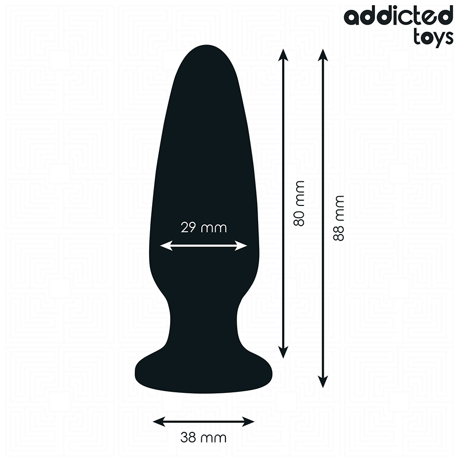 ADDICTED TOYS Plug Anal Bijou Taille S 8,8 Cm — vue arrière