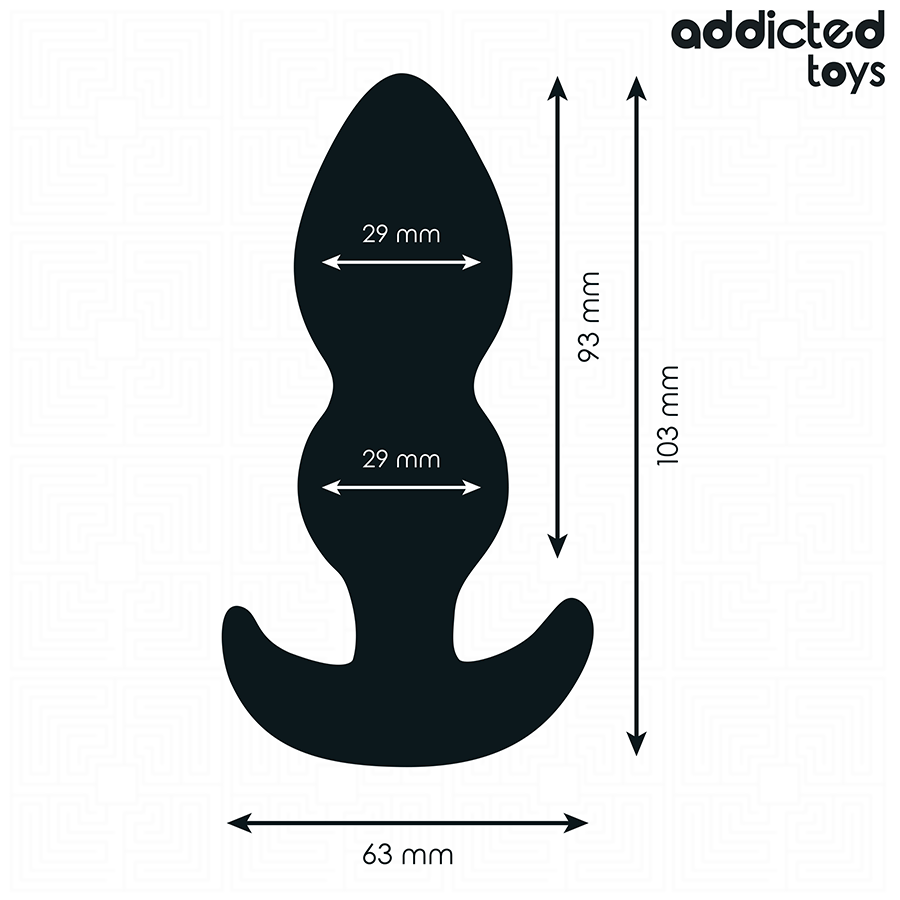 ADDICTED TOYS Plug Anal Taille S 10,3 Cm — vue arrière
