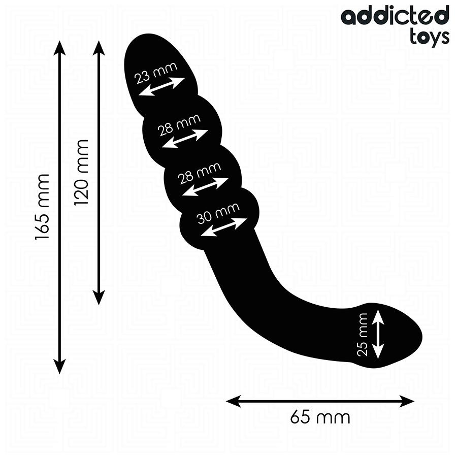ADDICTED TOYS Double Masseur 16,5 Cm — vue arrière