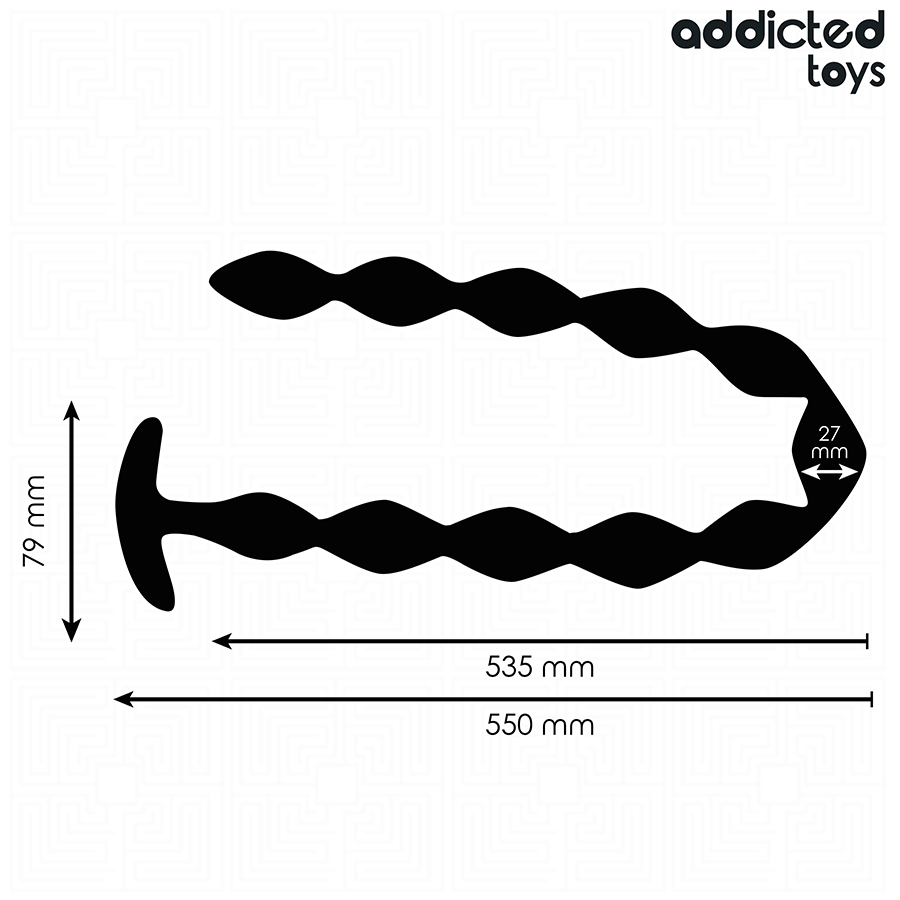 ADDICTED TOYS Plug Anal Extra Long — vue arrière
