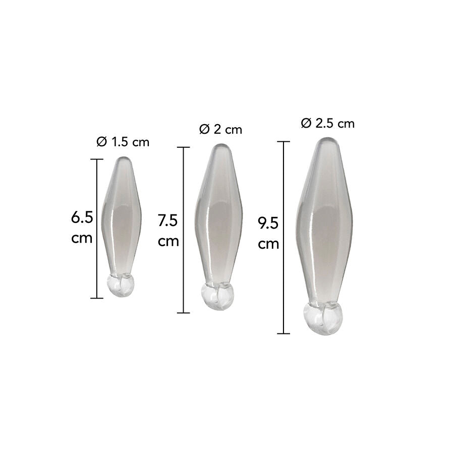 TOYJOY Jeu Anal Finger Rimmer 3 Pièces Transparent — vue détaillée