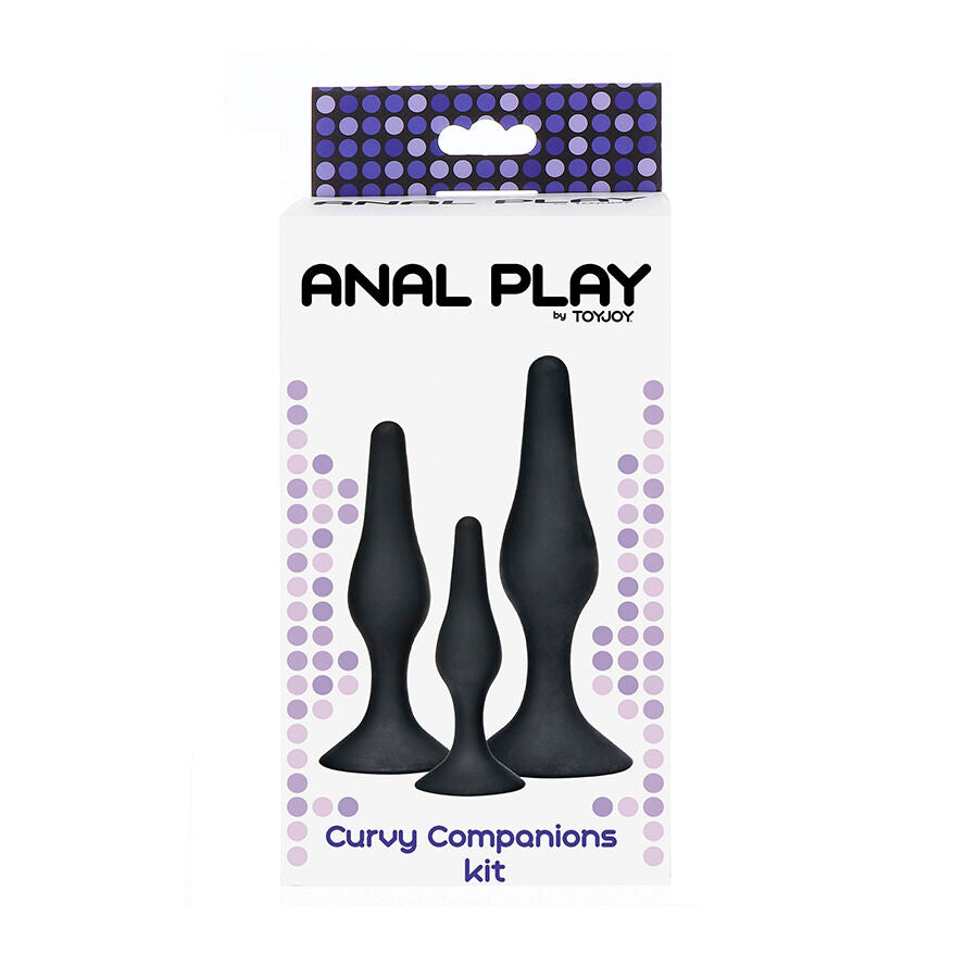 TOYJOY Plug anal CURVY COMPANIONS 3 pièces Noir — vue alternative