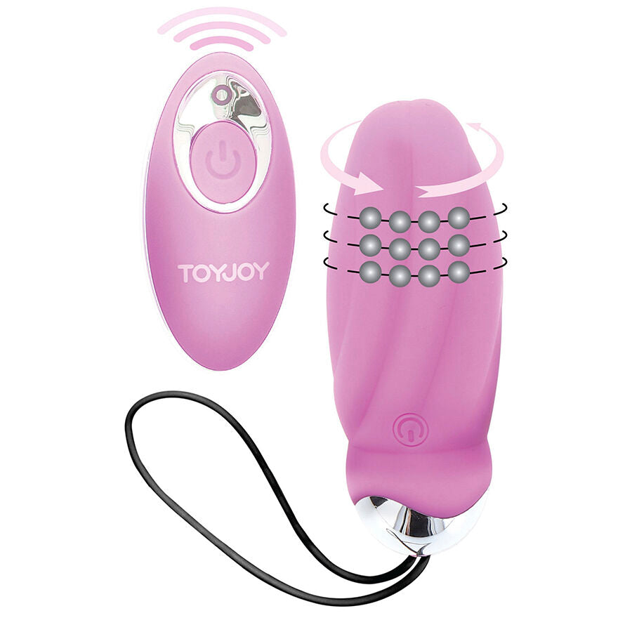 TOYJOY HAPPINESS YOU CRACK ME UP VIBRATEUR ROSE TÉLÉCOMMANDE - Aura Intime